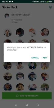 NCT Sticker for WhatsApp - WAStickerApps KPOP 截图 2