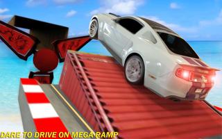 Half Bridge Car Stunt Simulator: High Speed Race capture d'écran 2