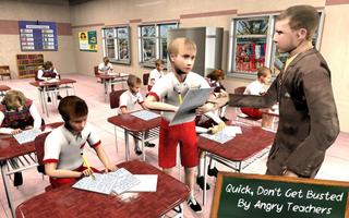 Virtual Classroom Cheating Sim: High School Games 스크린샷 1