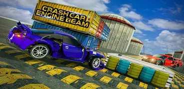 Crash Car Engine Beam Damage Sim: Speed Bumps