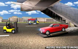 Fire Truck Transporter Cargo Plane Simulator Games ảnh chụp màn hình 1