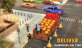 Pumpkin City Transporter Truck Driver capture d'écran 2