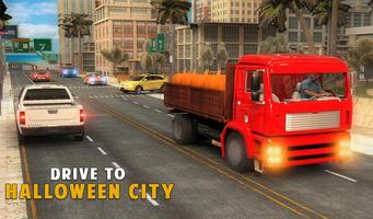 Pumpkin City Transporter Truck Driver capture d'écran 3