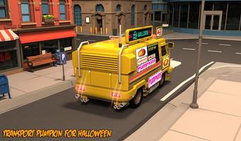 Pumpkin Delivery Boy: Halloween City Driving capture d'écran 3