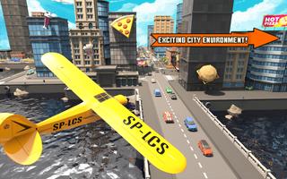 Pizza Delivery Boy: City Bike Driving Games captura de pantalla 3