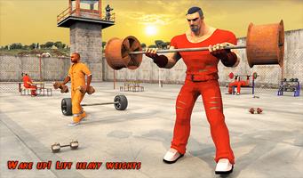 Prison Workout Gym 3D: Jail House Equipment اسکرین شاٹ 1