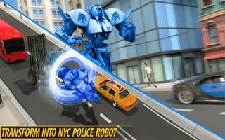 Sidecar Motorcycle Police Robot Transformation capture d'écran 3
