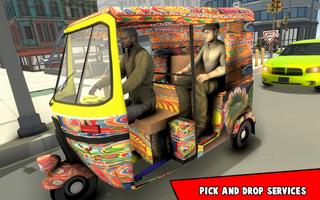 Tuk Tuk Rickshaw Taxi Simulato ảnh chụp màn hình 1
