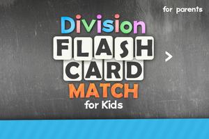 Divisie Flashcard Matchspellen-poster