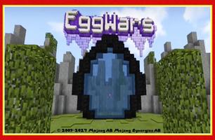 Egg wars map for Minecraft ポスター