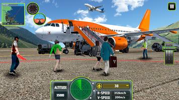 Flying Airplane Simulator Game capture d'écran 3