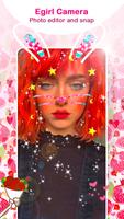 Egirl Camera - Snap Face Makeup الملصق
