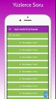 Açık Lise Test Çöz Çıkmış Soru imagem de tela 1