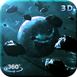 Asteroids Live Wallpapers 3D Space Backgrounds HD icon