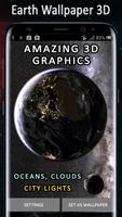 3D Earth & Moon 3D Parallax Live Wallpapers Free imagem de tela 2