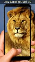 3D Lion Wallpapers and Backgrounds HD poster