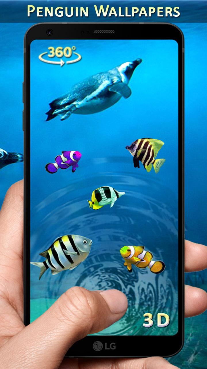 Penguin Wallpaper 3D Live Aquarium Backgrounds HD APK pour Android  Télécharger