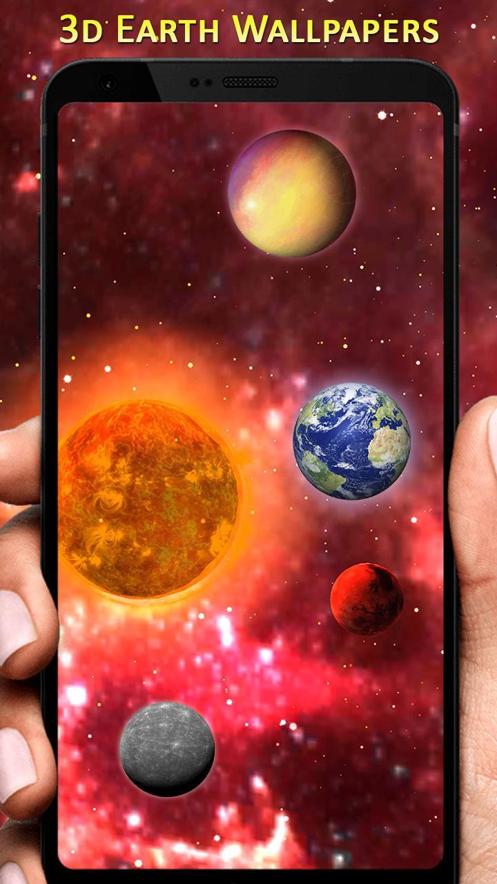 3d Solar System Live Wallpaper 3d Screensaver App For