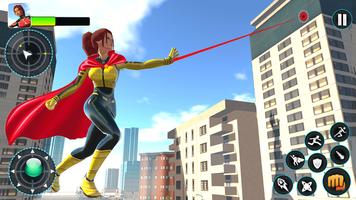 Flying Hero - Superhero Games الملصق
