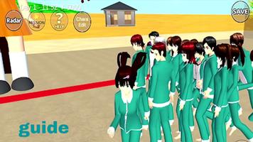 hlpr Sakura School With Squid الملصق