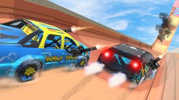 Muscle Car Stunt Race: Jeu de tir de voiture Mega capture d'écran 1