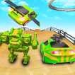 Ramp Car Robot Transform Racing: Car Shooting Game