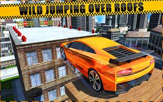 Roof top Car Stunts Games : impossible track Games poster