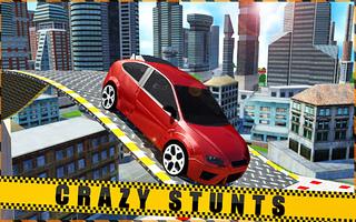 Roof top Car Stunts Games : impossible track Games screenshot 2