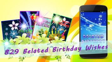 Belated Birthday Wishes Plakat