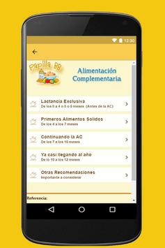Papillas para bebés 截图 3