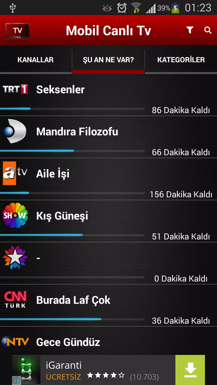 Android İndirme için Mobil Canlı Tv APK