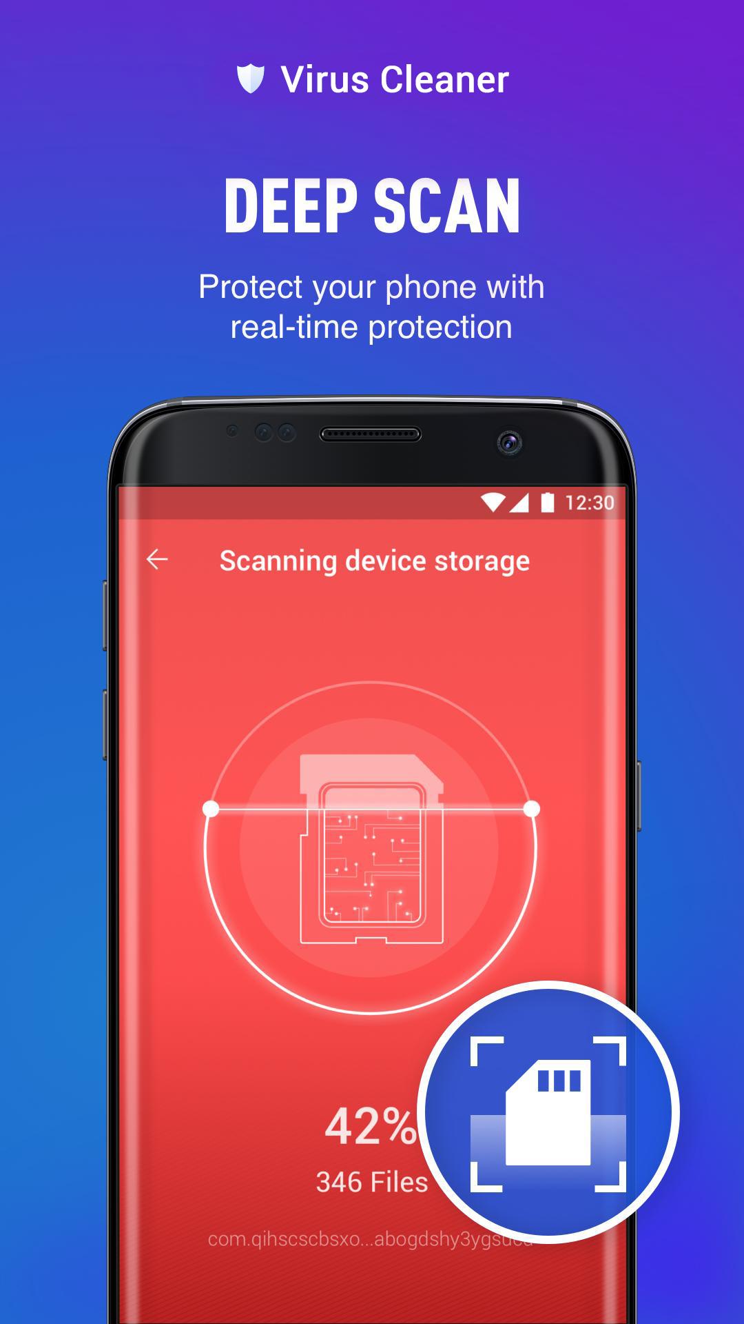 Antivirus cleaner sd card