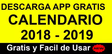 Calendario 2018 Gratis  (2018 y 2019)