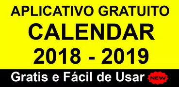 Calendar Free Agenda 2018-2019 Para Você