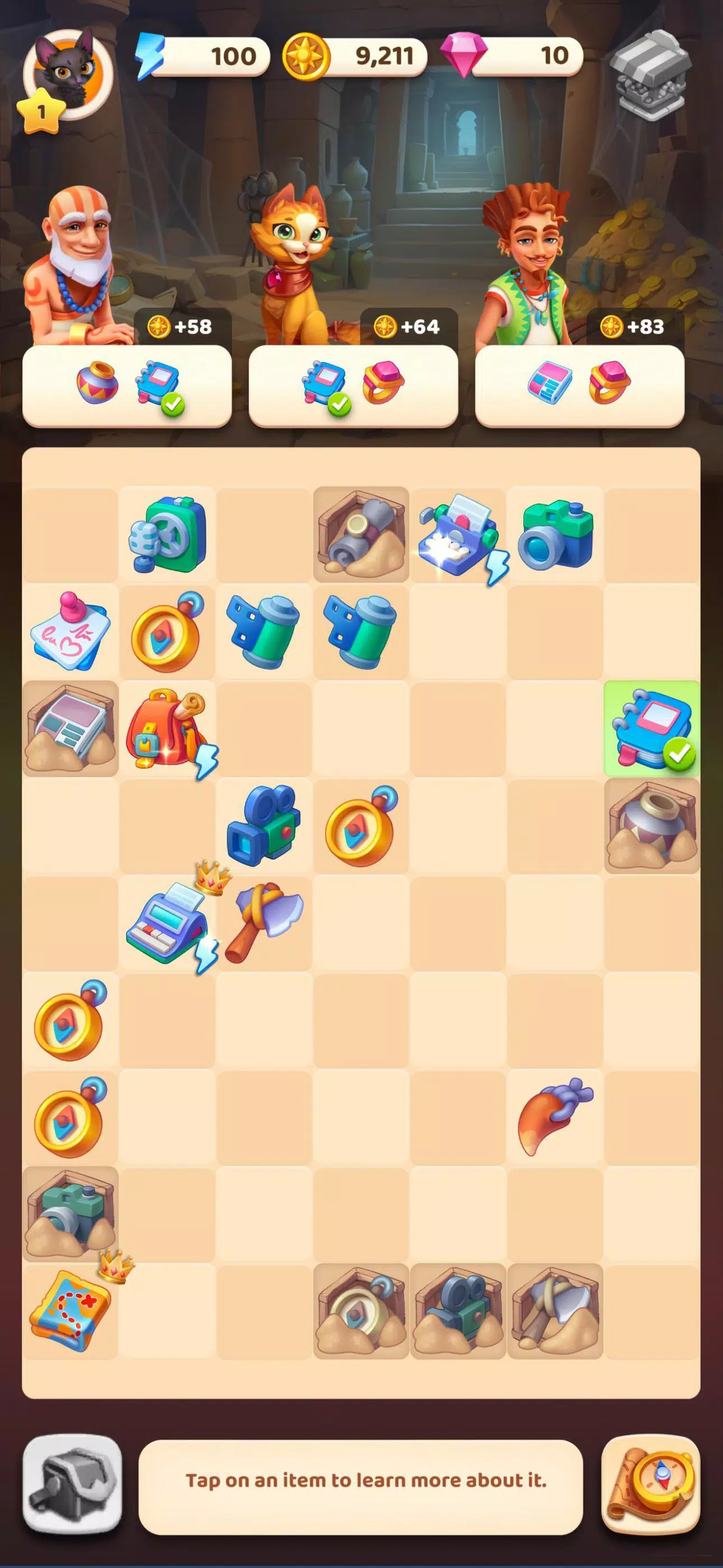 Olivia’s Mysteries: Merge game