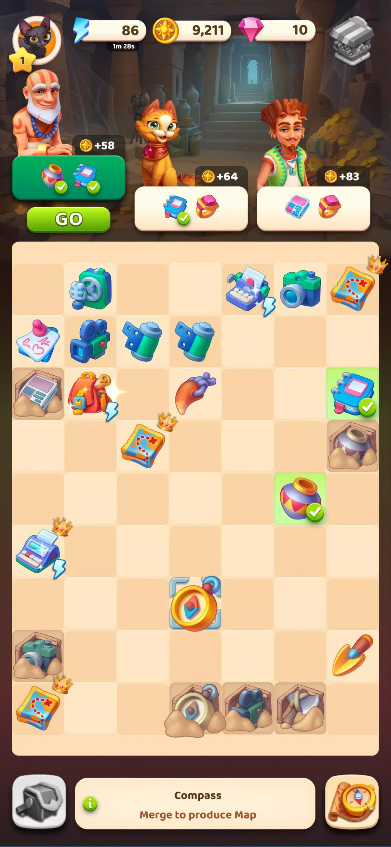 Olivia’s Mysteries: Merge game