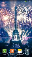 Fogos de artifício Eiffel imagem de tela 1