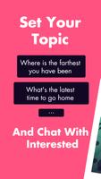 PointChat- Fun Topics & Social Media Affiche
