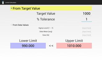 برنامه‌نما Limits Calculator عکس از صفحه