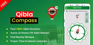 Qibla Direction Finder Compass: Finden the Qibla