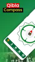 Qibla Direction Finder Compass: Encontre o Qibla Cartaz