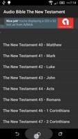 Audio Bible New Testament Affiche