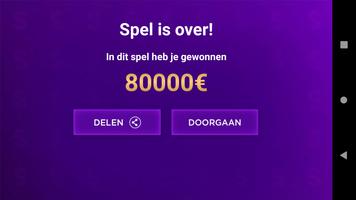 Miljonair quizspel screenshot 2