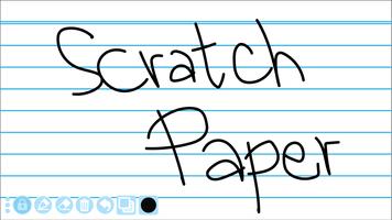 Whiteboard Scratch Paper Plakat