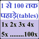 1 से 100 तक पहाड़े (tables) أيقونة