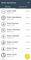 Ekstar App Backup اسکرین شاٹ 1