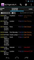 Singapore Flight Info Pro اسکرین شاٹ 1