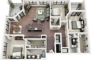 बिग हाउस योजना 3D स्क्रीनशॉट 3