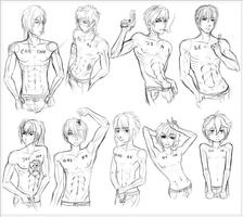 DIY How to Draw Male Manga Character Affiche