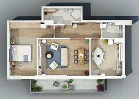 3D Small House Plan screenshot 1